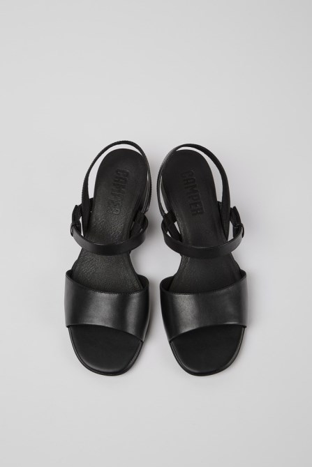 Design Katie Women's Black Strappy Sandal Camper