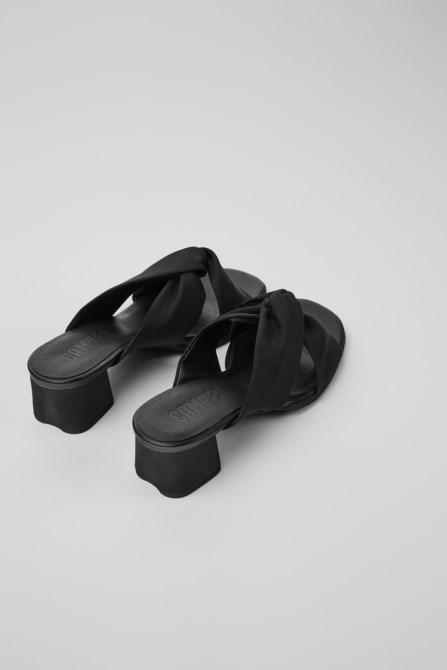 Design Katie Black Recycled Pet Sandals For Women Camper