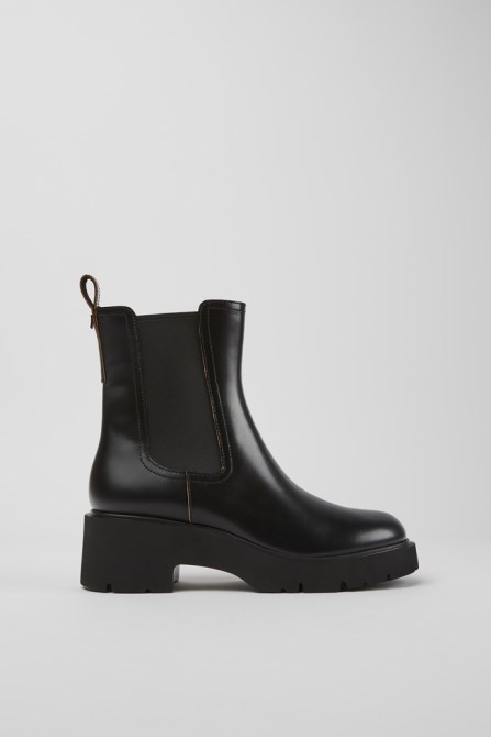 Exclusive Camper Milah Black Leather Boots For Women