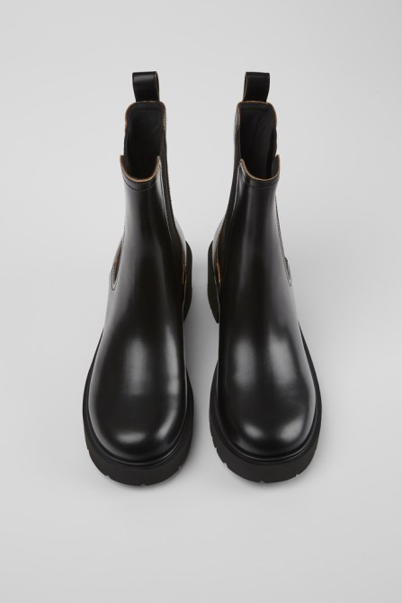Exclusive Camper Milah Black Leather Boots For Women