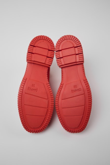 Design Pix Red Recycled Cotton Shoes For Women Camper
