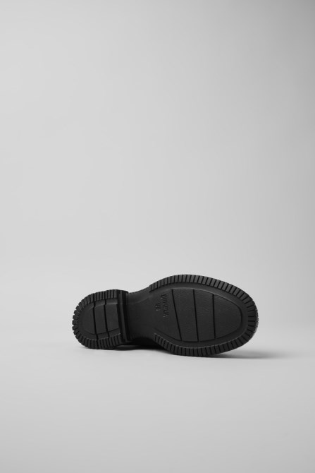 Pix Black Recycled Cotton And Leather Shoes For Women Camper New Arrivals