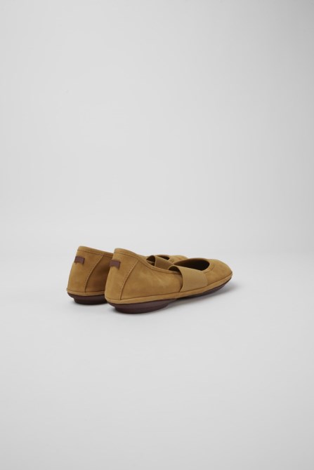 Camper Design Right Brown Nubuck Shoes For Women