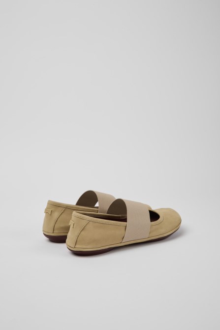 Camper Design Right Beige Nubuck Shoes For Women