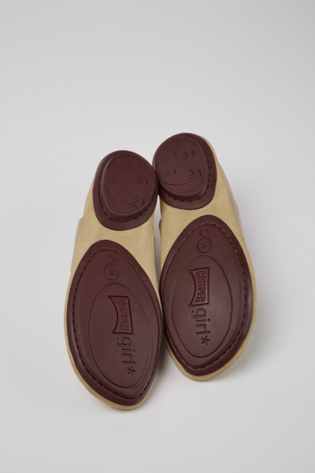 Camper Design Right Beige Nubuck Shoes For Women