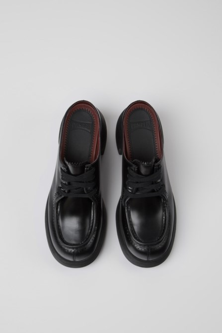 Thelma Black Leather Mules For Women Camper New Arrivals