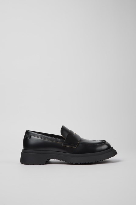 Walden Black Leather Loafers For Women Camper New Arrivals