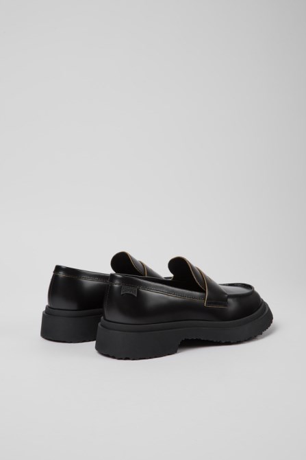 Walden Black Leather Loafers For Women Camper New Arrivals