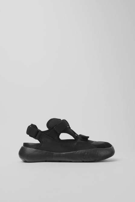 Peu Stadium Black Semi-Open Sneakers For Women Exclusive Camper
