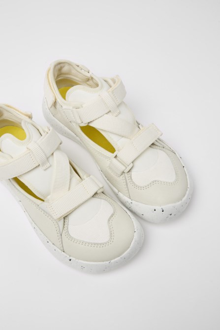 Camper Design Peu Stadium White Semi-Open Sneakers For Women