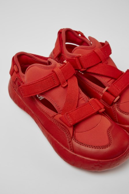 Camper Peu Stadium Red Semi-Open Sneakers For Women New Arrivals