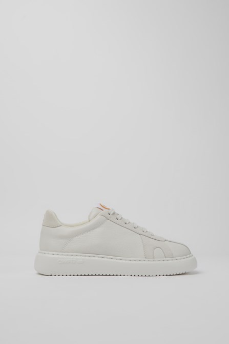 Camper Design Runner K21 White Non-Dyed Leather Sneakers For Women