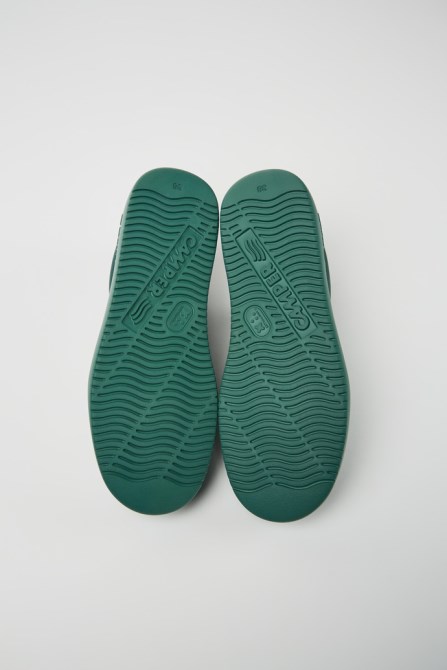 Camper Design Runner K21 Green Leather Sneakers For Women
