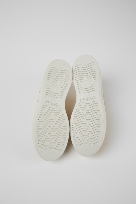Runner Up Yellow Leather Sneakers For Women Camper New Arrivals