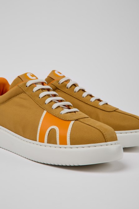 Design Runner K21 Beige And Orange Sneakers For Women Camper