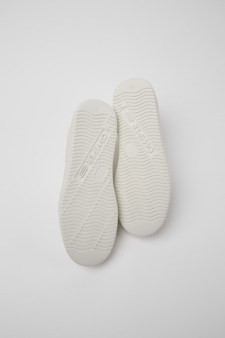 Twins White Leather And Suede Women's Sneakers Exclusive Camper