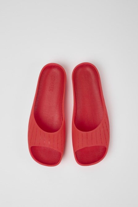 Camper Design Wabi Red Monomaterial Sandals For Women