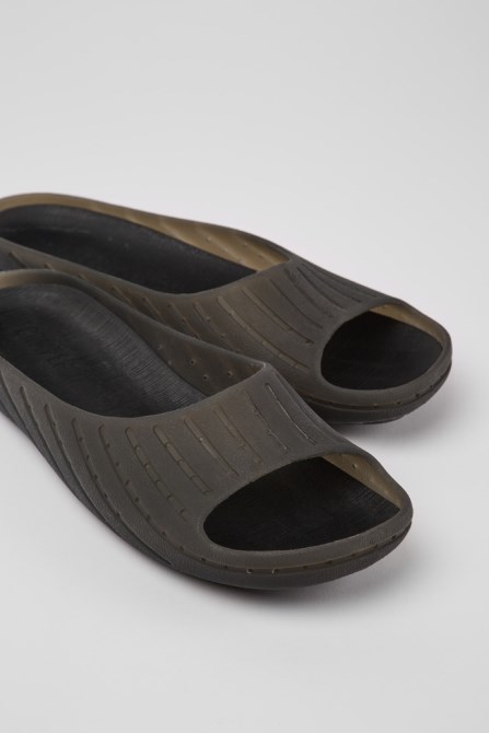 Wabi Black Monomaterial Sandals For Women Camper New Arrivals