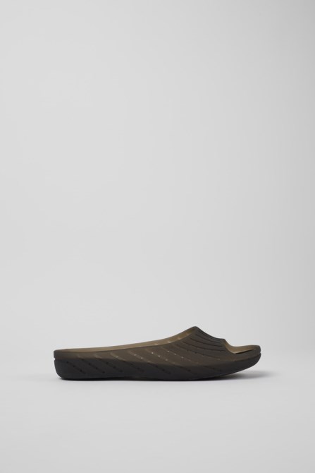 Wabi Black Monomaterial Sandals For Women Camper New Arrivals