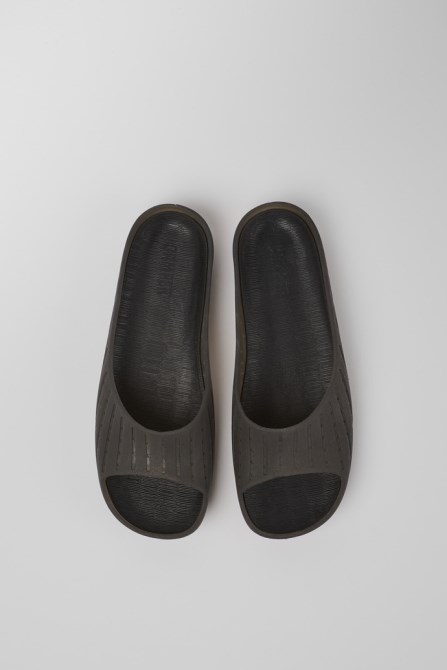 Wabi Black Monomaterial Sandals For Women Camper New Arrivals