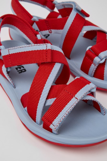 Match Red And Blue Recycled Pet Sandals For Women Exclusive Camper