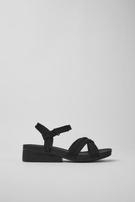 Camper Design Minikaah Black Recycled Pet And Nylon Sandals For Women