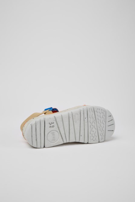 Oruga Up Beige Blue And Red Sandals For Women Exclusive Camper