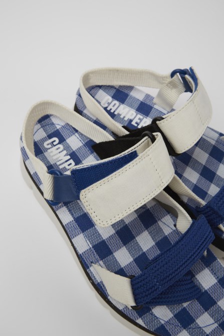 Design Oruga Up White Blue And Black Sandals For Women Camper