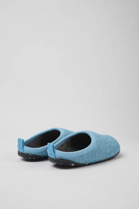 Camper Design Wabi Blue Wool And Viscose Slippers For Women