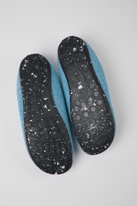 Camper Design Wabi Blue Wool And Viscose Slippers For Women