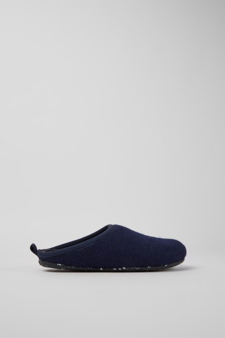 Exclusive Camper Wabi Blue Wool Women's Slippers