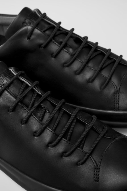 Chasis Black Leather Shoe For Men Camper New Arrivals