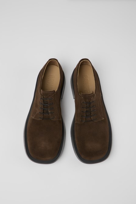 Design Mil 1978 Brown Nubuck Shoes For Men Camper