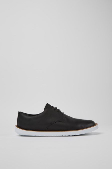 Camper Wagon Black Leather Men's Shoes New Arrivals