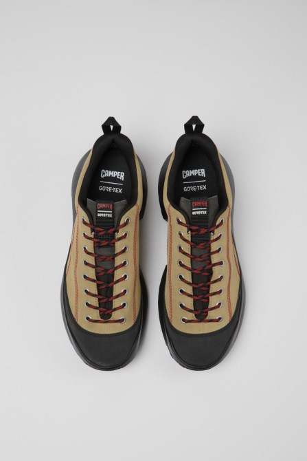 Crclr Gore-Tex Beige Nubuck And Textile Sneakers For Men Camper New Arrivals