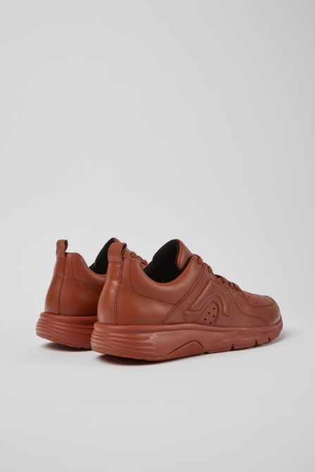Camper Design Drift Red Leather Sneakers For Men