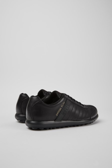 Design Pelotas Xlite Black Leather Shoes For Men Camper