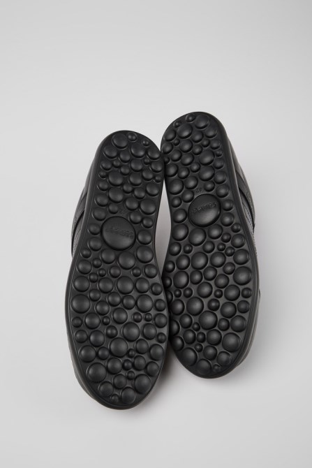 Design Pelotas Xlite Black Leather Shoes For Men Camper