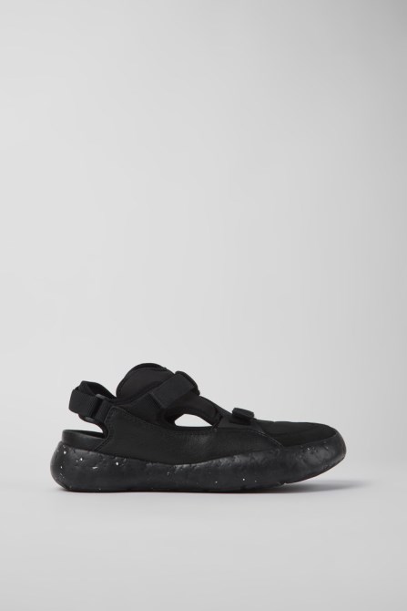 Camper Design Peu Stadium Black Semi-Open Sneakers For Men