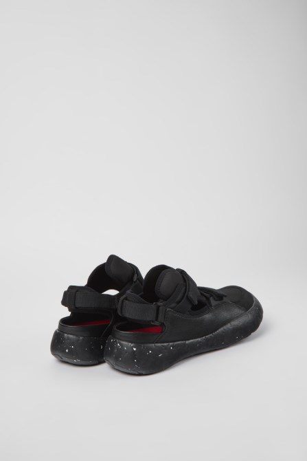 Camper Design Peu Stadium Black Semi-Open Sneakers For Men