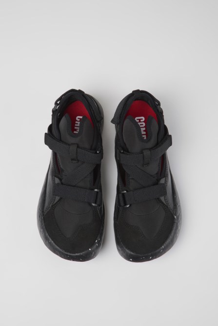 Camper Design Peu Stadium Black Semi-Open Sneakers For Men
