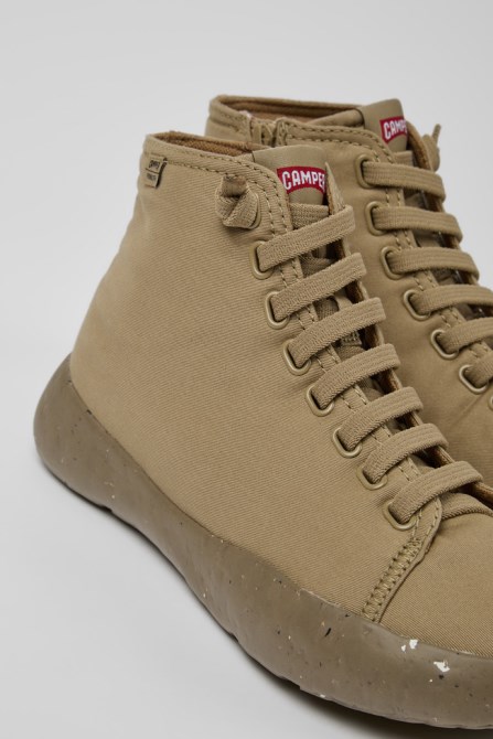 Design Peu Stadium Beige Ankle Boots For Men Camper