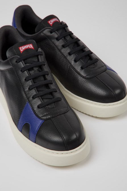 Camper Design Runner K21 Black Suede And Leather Sneakers