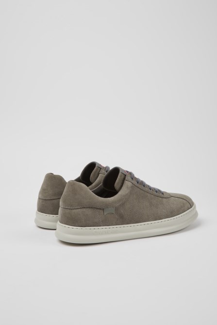 Camper Runner Grey Leather Sneakers For Men New Arrivals