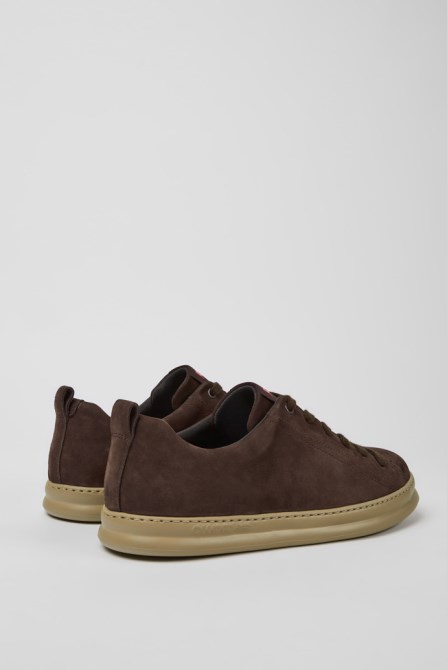 Camper Design Runner Brown Nubuck Sneakers For Men