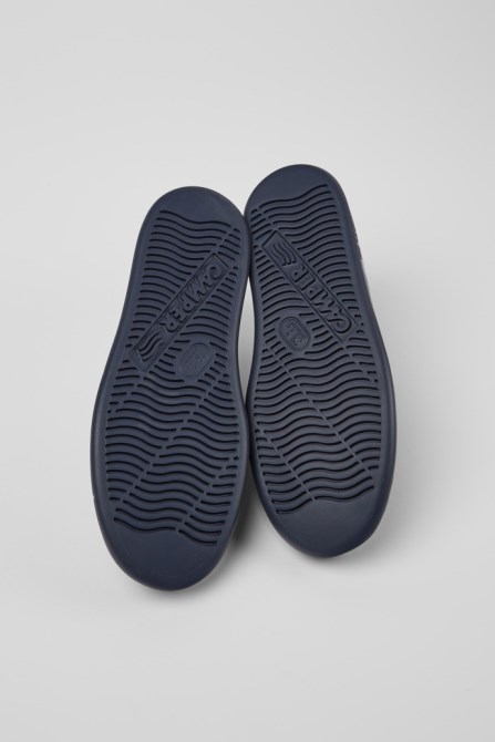 Design Runner Blue Leather Sneakers For Men Camper