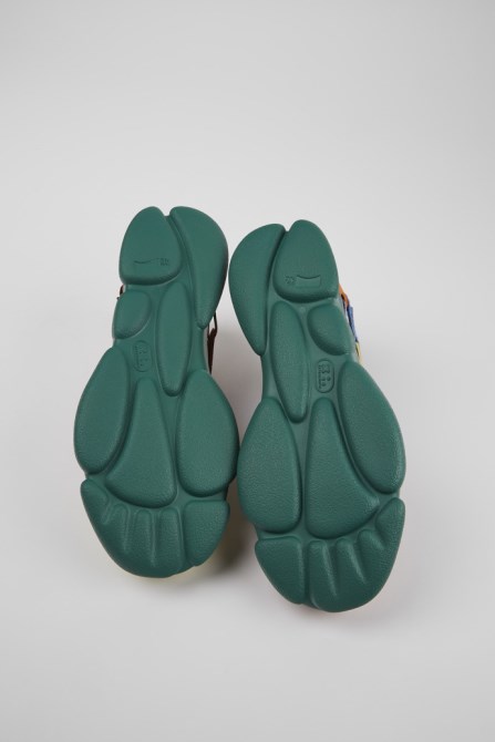 Exclusive Camper Twins Multicolored Leather And Nubuck Sneakers For Men