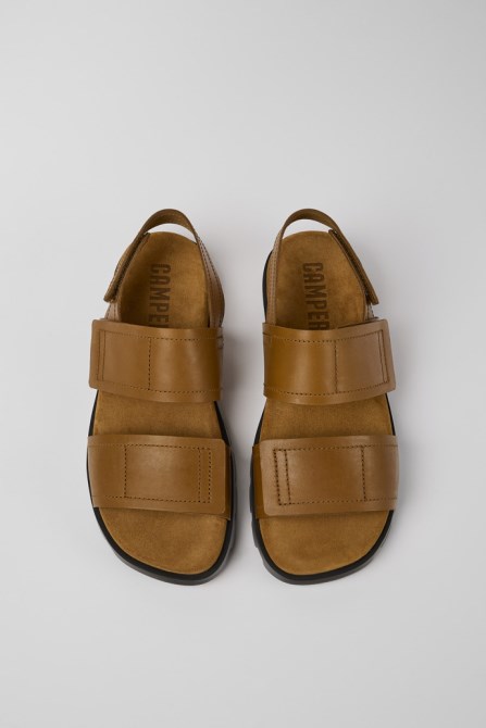 Brutus Sandal Brown Leather Sandals For Men Exclusive Camper