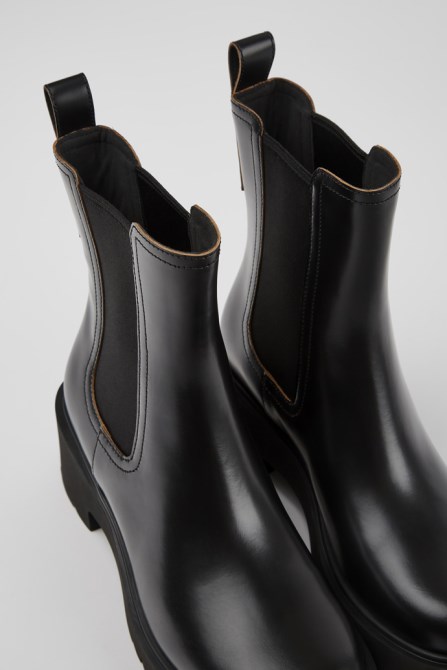 Camper Design Milah Black Leather Boots For Women