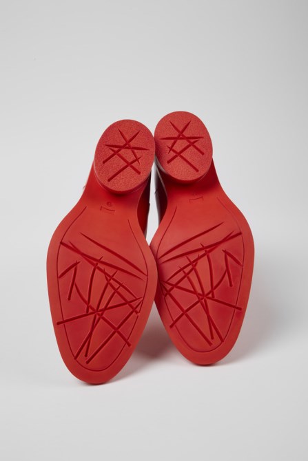 Bonnie Red Leather Boots For Women Camper New Arrivals